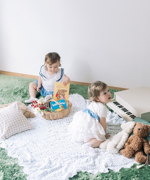 kids zoo（キッズズー）の「チュールシア―セーラーチュニック（チュニック・キッズ・オフホワイト・80/90）」の18枚目の写真