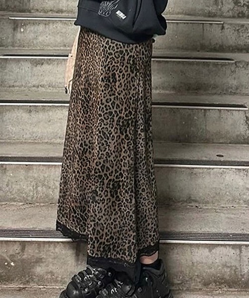 HALEY PESCA（ヘーリーペスカ）の「HALEY PESCA/レオパードロングスカート（スカート・レディース・レオパード・LARGE/MEDIUM/SMALL）」の4枚目の写真