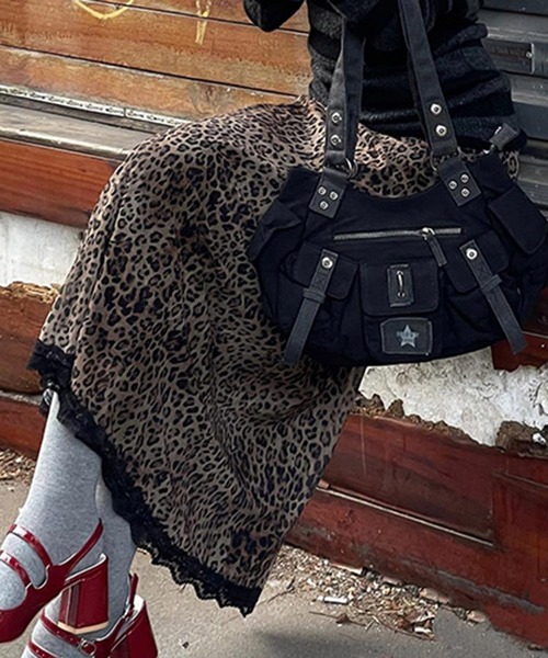 HALEY PESCA（ヘーリーペスカ）の「HALEY PESCA/レオパードロングスカート（スカート・レディース・レオパード・LARGE/MEDIUM/SMALL）」の5枚目の写真