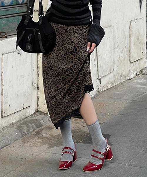 HALEY PESCA（ヘーリーペスカ）の「HALEY PESCA/レオパードロングスカート（スカート・レディース・レオパード・LARGE/MEDIUM/SMALL）」の8枚目の写真