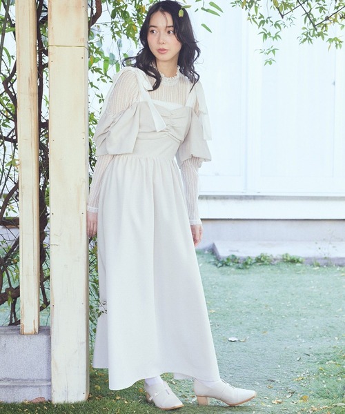 GGスライダーオフショルロングワンピース [品番：MKSW0066062]｜GYDA