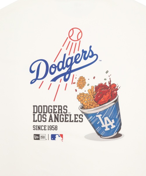 NEW ERA(ニューエラ)の「ニューエラ 半袖Tシャツ MLB LA(タンクトップ・メンズ・ブラック/オフホワイト・M/L/XL/XXL/S)」の9枚目の写真