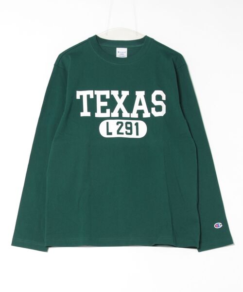 Champion（チャンピオン）の「【Champion/チャンピオン】USAコットン100％ プリントロンT（Tシャツ/カットソー・メンズ・グリーン/ネイビー・X-LARGE/LARGE/MEDIUM）」の2枚目の写真