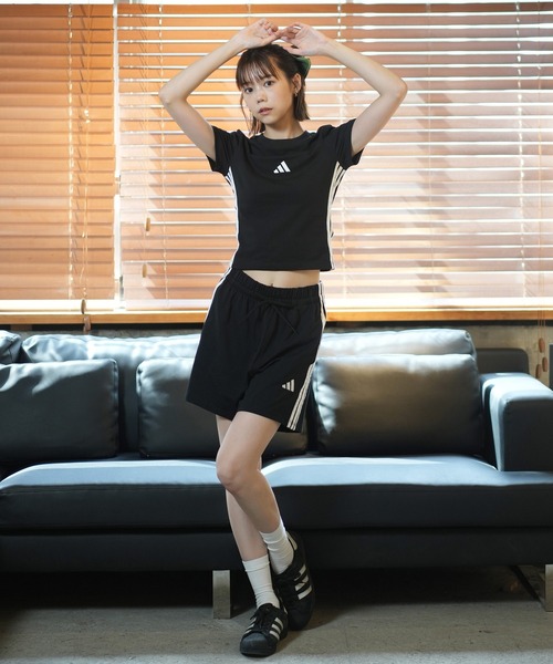 adidas/アディダススリーストライプミニTシャツKVC60