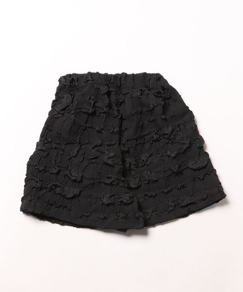maarook（マルーク）の「ぽこぽこふくれチェックキュロット（その他パンツ・キッズ・ホワイト/ブラック・110cm/120cm/130cm/90cm/100cm）」の3枚目の写真