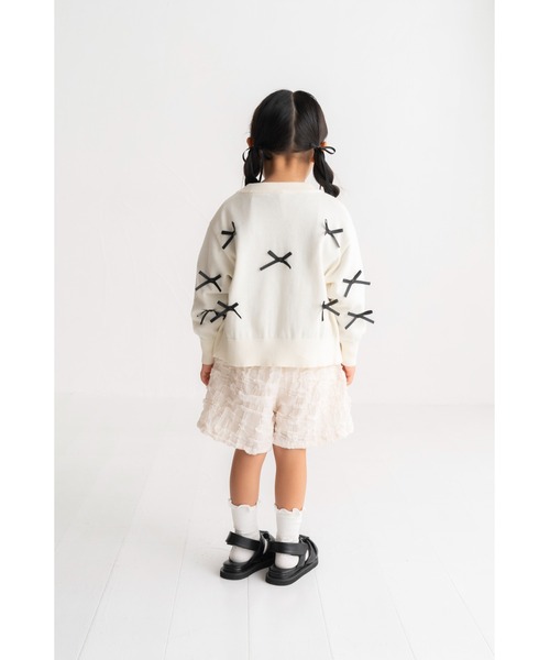 maarook（マルーク）の「ぽこぽこふくれチェックキュロット（その他パンツ・キッズ・ホワイト/ブラック・110cm/120cm/130cm/90cm/100cm）」の12枚目の写真