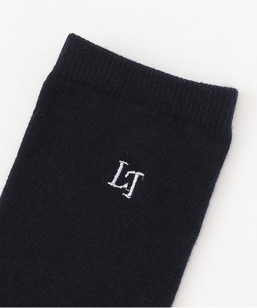 LOVETOXIC（ラブトキシック）の「【ベーシック】ワンポイント刺繍ニーハイソックス（ソックス/靴下・キッズ・ネイビー/ブラック・23-25cm/20-22cm）」の3枚目の写真