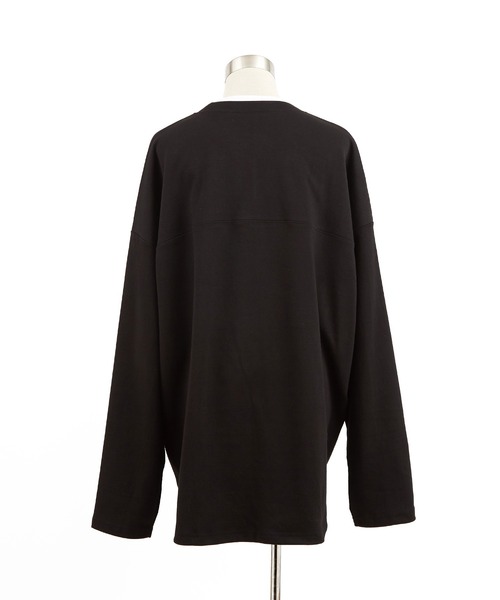 a.p.o.v.(エーピーオービー)の「a.p.o.v. フェイクレイヤードハーフジップカットソー(Tシャツ/カットソー・メンズ・ブラック/オレンジ/グレー・ONESIZE)」の9枚目の写真