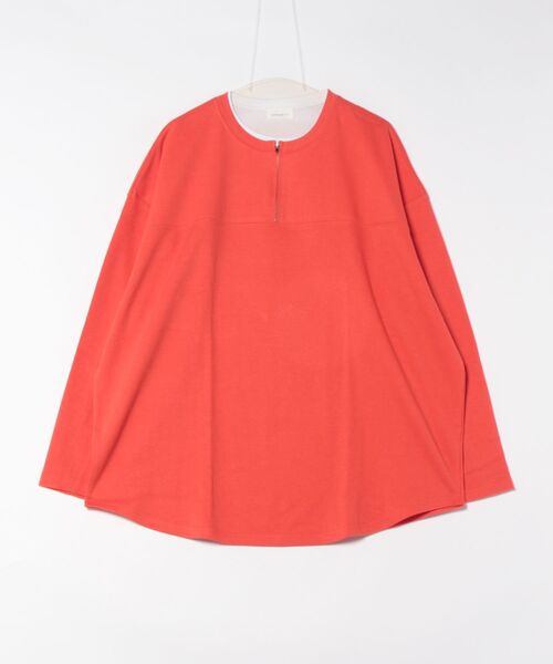 a.p.o.v.(エーピーオービー)の「a.p.o.v. フェイクレイヤードハーフジップカットソー(Tシャツ/カットソー・メンズ・ブラック/オレンジ/グレー・ONESIZE)」の19枚目の写真
