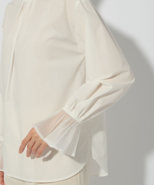 Elura（エルーラ）の「＜2025ceremony＞ セレモニー袖切り替えブラウス/252084（シャツ/ブラウス・レディース・ホワイト・LARGE/MEDIUM）」の11枚目の写真