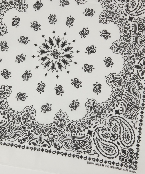 HAV-A-HANK（ハバハンク ）の「【HAV-A-HANK】ハバハンクバンダナ（バンダナ/スカーフ・メンズ・ネイビー/ホワイト/レッド/ブラック/ベージュ/ブラウン・FREE）」の21枚目の写真