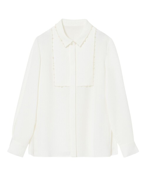 セール】ダブルクロスパール ブラウス（シャツ/ブラウス）｜ANAYI