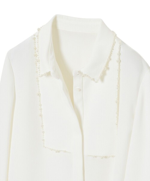 新品タグ付き◇アナイ現行品◇ダブルクロスパール ブラウス セール】ダブルクロスパール ブラウス（シャツ/ブラウス