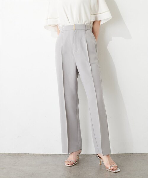 natural couture（ナチュラルクチュール）の「【osono】ハイウエスト美フレアパンツ（その他パンツ・レディース・ライトグレー/チャコールグレー/ブラック・LARGE/MEDIUM/SMALL）」の5枚目の写真