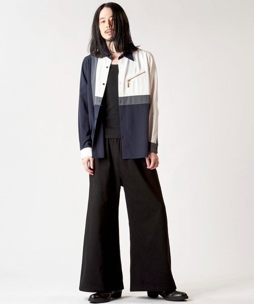 NO ID.(ノーアイディ)の「【NO ID.】Multi Cleric Zip Shirt / マルチ クレリック ジップ シャツ(シャツ/ブラウス・メンズ・ネイビー/ブラック/ホワイト・2/1)」の18枚目の写真