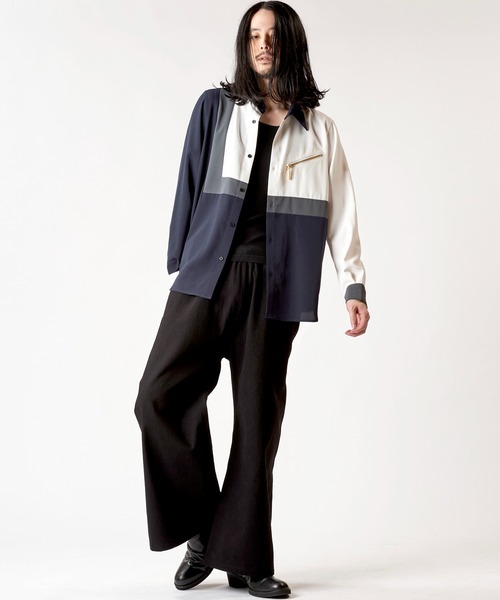 NO ID.(ノーアイディ)の「【NO ID.】Multi Cleric Zip Shirt / マルチ クレリック ジップ シャツ(シャツ/ブラウス・メンズ・ネイビー/ブラック/ホワイト・2/1)」の19枚目の写真
