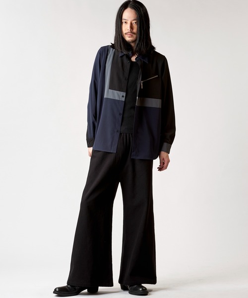 NO ID.(ノーアイディ)の「【NO ID.】Multi Cleric Zip Shirt / マルチ クレリック ジップ シャツ(シャツ/ブラウス・メンズ・ネイビー/ブラック/ホワイト・2/1)」の8枚目の写真