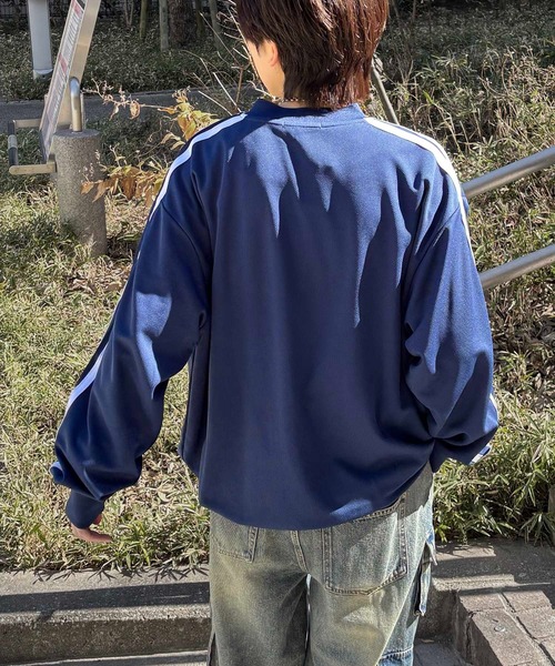 ILL'S(イルズ)の「ユニフォームライク フロントロゴプリント ドロスト サイドラインゲームシャツ メンズ レディース(Tシャツ/カットソー・メンズ・ホワイト/ホワイト系その他/ネイビー/ブルー系その他/ブラック/ブラック系その他・M/L)」の22枚目の写真