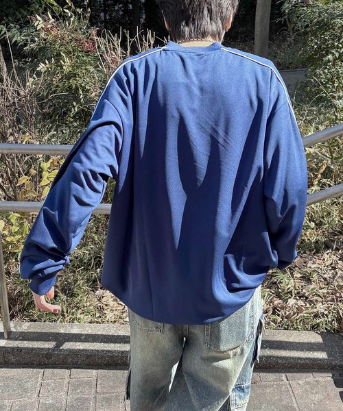 ILL'S(イルズ)の「ユニフォームライク フロントロゴプリント ドロスト サイドラインゲームシャツ メンズ レディース(Tシャツ/カットソー・メンズ・ホワイト/ホワイト系その他/ネイビー/ブルー系その他/ブラック/ブラック系その他・M/L)」の15枚目の写真