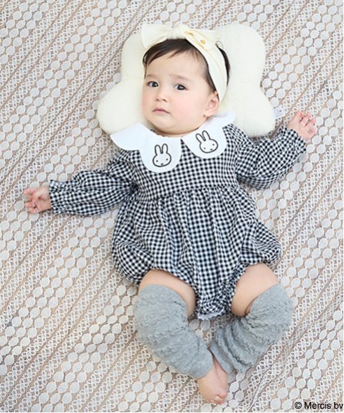 セール】【Miffy】刺繍襟切替ロンパース（ロンパース）｜petit