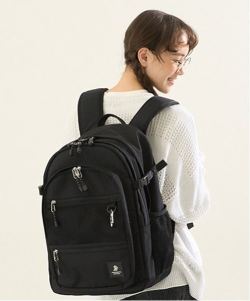 ポンポネット　スコレールのスクールバッグ・リュックサック・リュック　美品　黒 33L スクールリュック（バックパック/リュック）｜pom ponette
