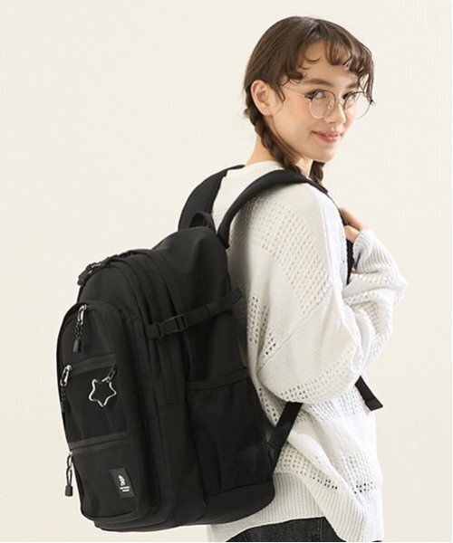 ポンポネット　スコレールのスクールバッグ・リュックサック・リュック　美品　黒 33L スクールリュック（バックパック/リュック）｜pom ponette