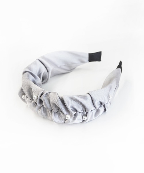 Casselini（キャセリーニ）の「Casselini(キャセリーニ)ギャザーカチューシャ（カチューシャ・レディース・シルバー・FREE）」の7枚目の写真