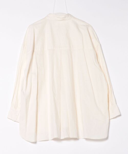ブラウス シャツ 「AECA BLANC」アエカブラン/コットンリネンクロスブラウス レディース AECA BLANC】アエカブラン/コットンリネンクロスブラウス