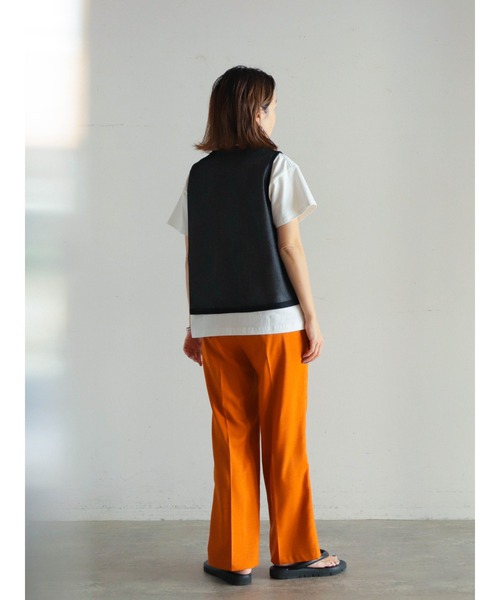 シャンブレートロ イージーフレアパンツ | NOMBRE IMPAIR