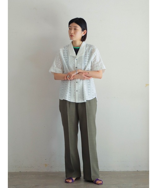 シャンブレートロ イージーフレアパンツ | NOMBRE IMPAIR