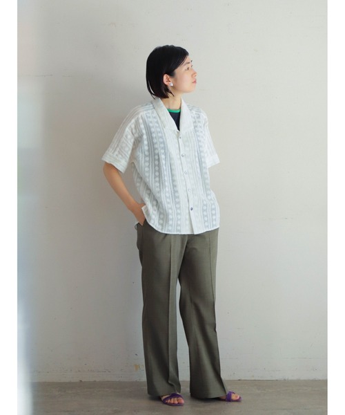 シャンブレートロ イージーフレアパンツ | NOMBRE IMPAIR