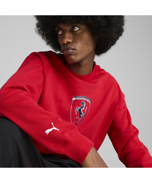 PUMA Quilted sweat プーマ スウェット レッド XXL
