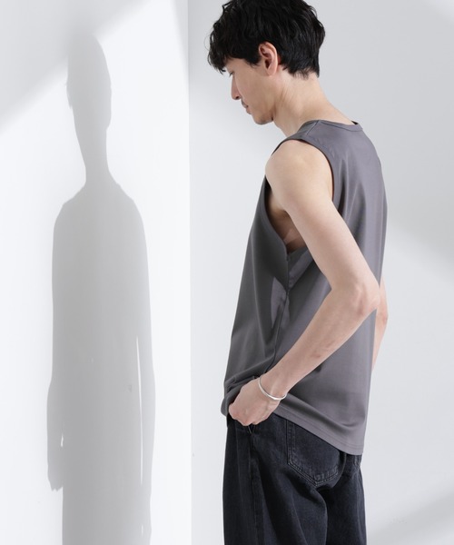 NANO universe（ナノユニバース）の「アンチスメル タンクトップ（タンクトップ・メンズ・ブラック/グレー/ホワイト・L/M/S）」の3枚目の写真