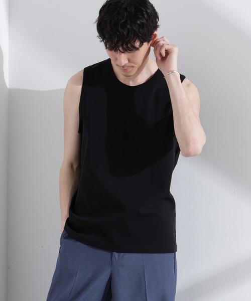 NANO universe（ナノユニバース）の「アンチスメル タンクトップ（タンクトップ・メンズ・ブラック/グレー/ホワイト・L/M/S）」の2枚目の写真