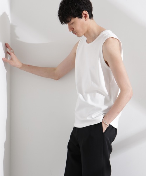 NANO universe（ナノユニバース）の「アンチスメル タンクトップ（タンクトップ・メンズ・ブラック/グレー/ホワイト・L/M/S）」の6枚目の写真