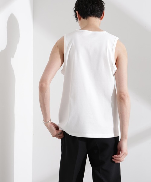 NANO universe（ナノユニバース）の「アンチスメル タンクトップ（タンクトップ・メンズ・ブラック/グレー/ホワイト・L/M/S）」の7枚目の写真