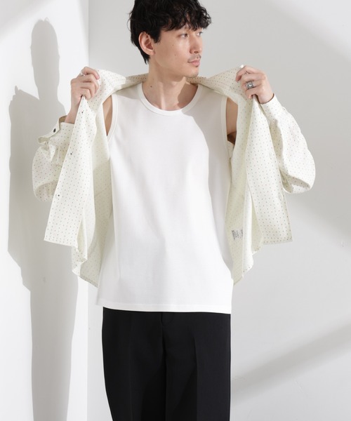 NANO universe（ナノユニバース）の「アンチスメル タンクトップ（タンクトップ・メンズ・ブラック/グレー/ホワイト・L/M/S）」の11枚目の写真