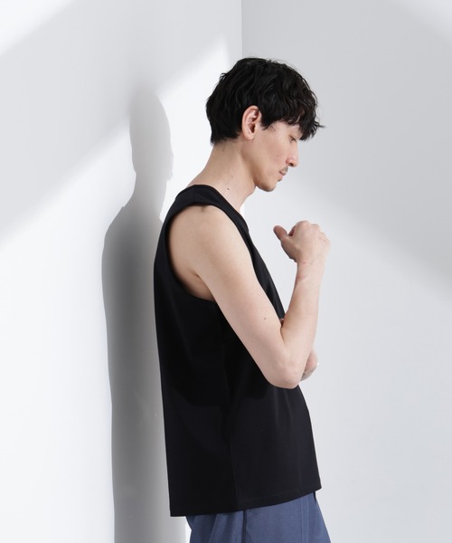 NANO universe（ナノユニバース）の「アンチスメル タンクトップ（タンクトップ・メンズ・ブラック/グレー/ホワイト・L/M/S）」の15枚目の写真