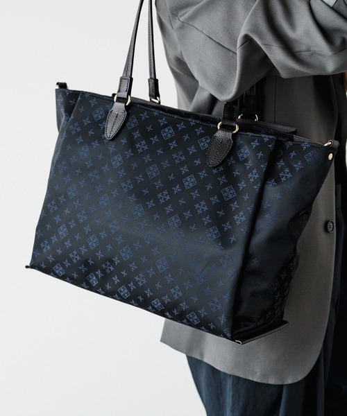 russet（ラシット）の「［15インチPC収納可能］お仕事トートバッグ(CE-1517)（トートバッグ・レディース・ブラック/ブラック×ブルー・FREE）」の5枚目の写真