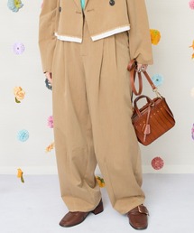 JETSET SOLO PLUS （ジェットセットソロプラス）の「【JETSET SOLO PLUS】TRツイルタックコクーンパンツ（その他パンツ）」