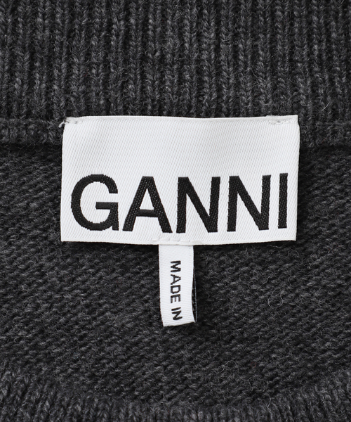 GANNI（ガニー）の「GANNI/ ガニー Graphic Wool Mix Cats Vest（ベスト・レディース・チャコールグレー・FREE）」の11枚目の写真