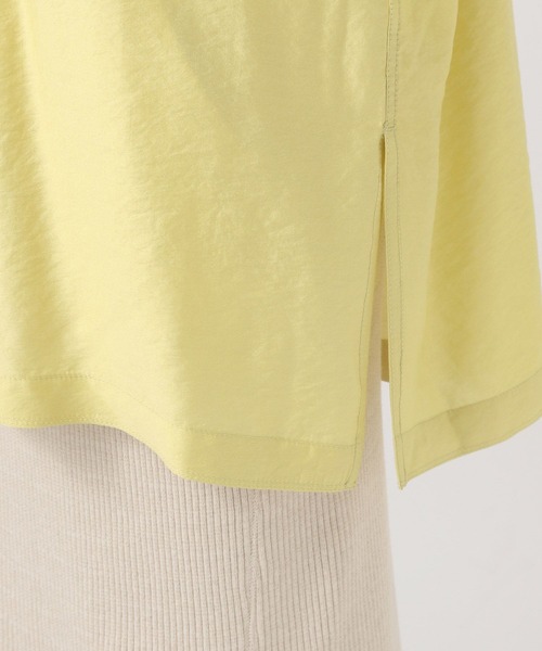 BAYFLOW（ベイフロー）の「[サイドスリット入り]シアーロングシャツ（シャツ/ブラウス・レディース・グレイッシュベージュ/ライトイエロー/チャコール・FREE）」の17枚目の写真