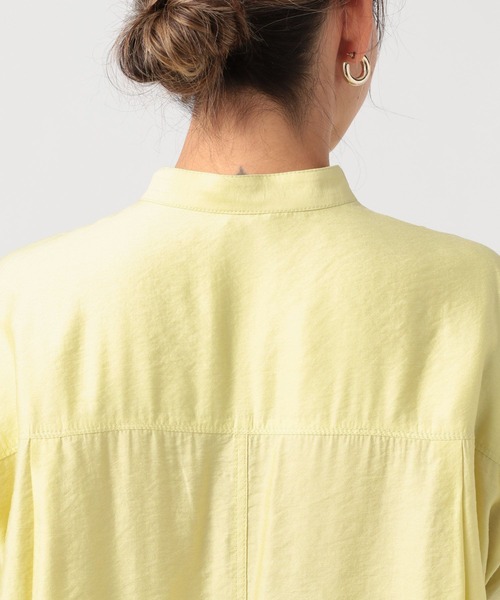 BAYFLOW（ベイフロー）の「[サイドスリット入り]シアーロングシャツ（シャツ/ブラウス・レディース・グレイッシュベージュ/ライトイエロー/チャコール・FREE）」の19枚目の写真