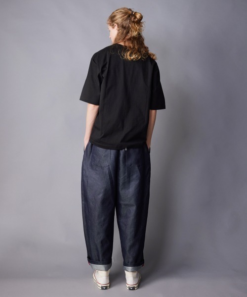 rehacer（レアセル）の「rehacer : Double Tuck Easy Denim Pants /ダブルタック イージー デニムパンツ（デニムパンツ・メンズ・インディゴブルー・SMALL/MEDIUM/LARGE）」の10枚目の写真