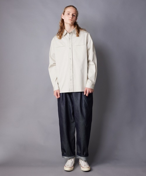 rehacer（レアセル）の「rehacer : Double Tuck Easy Denim Pants /ダブルタック イージー デニムパンツ（デニムパンツ・メンズ・インディゴブルー・SMALL/MEDIUM/LARGE）」の14枚目の写真