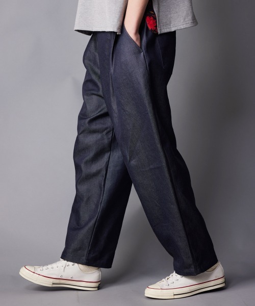rehacer（レアセル）の「rehacer : Double Tuck Easy Denim Pants /ダブルタック イージー デニムパンツ（デニムパンツ・メンズ・インディゴブルー・SMALL/MEDIUM/LARGE）」の22枚目の写真