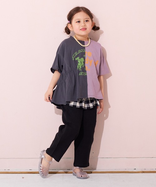 MARKEY'S（マーキーズ）の「ダブルガーゼイージーパンツ（その他パンツ・キッズ・ブラック/ラベンダー/イエロー・90/100/110/120/130/140/150）」の15枚目の写真