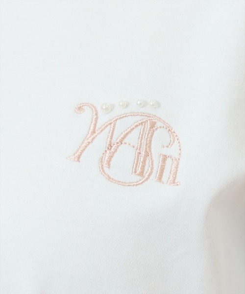 WILLSELECTION（ウィルセレクション）の「タックスリーブロゴ刺繍トップス（Tシャツ/カットソー・レディース・ブラック/オフホワイト/ピンク/ミント・FREE）」の14枚目の写真