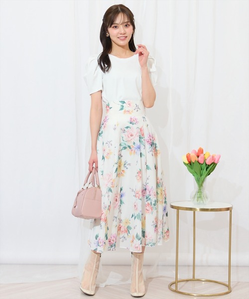WILLSELECTION（ウィルセレクション）の「タックスリーブロゴ刺繍トップス（Tシャツ/カットソー・レディース・ブラック/オフホワイト/ピンク/ミント・FREE）」の15枚目の写真