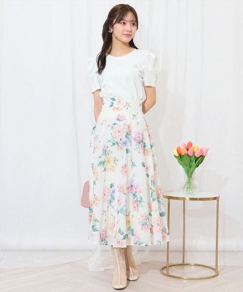 WILLSELECTION（ウィルセレクション）の「タックスリーブロゴ刺繍トップス（Tシャツ/カットソー・レディース・ブラック/オフホワイト/ピンク/ミント・FREE）」の16枚目の写真
